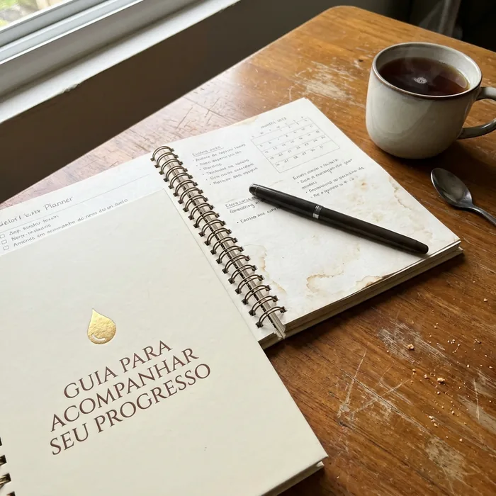 Caderno do Guia pra acompanhar seu progresso